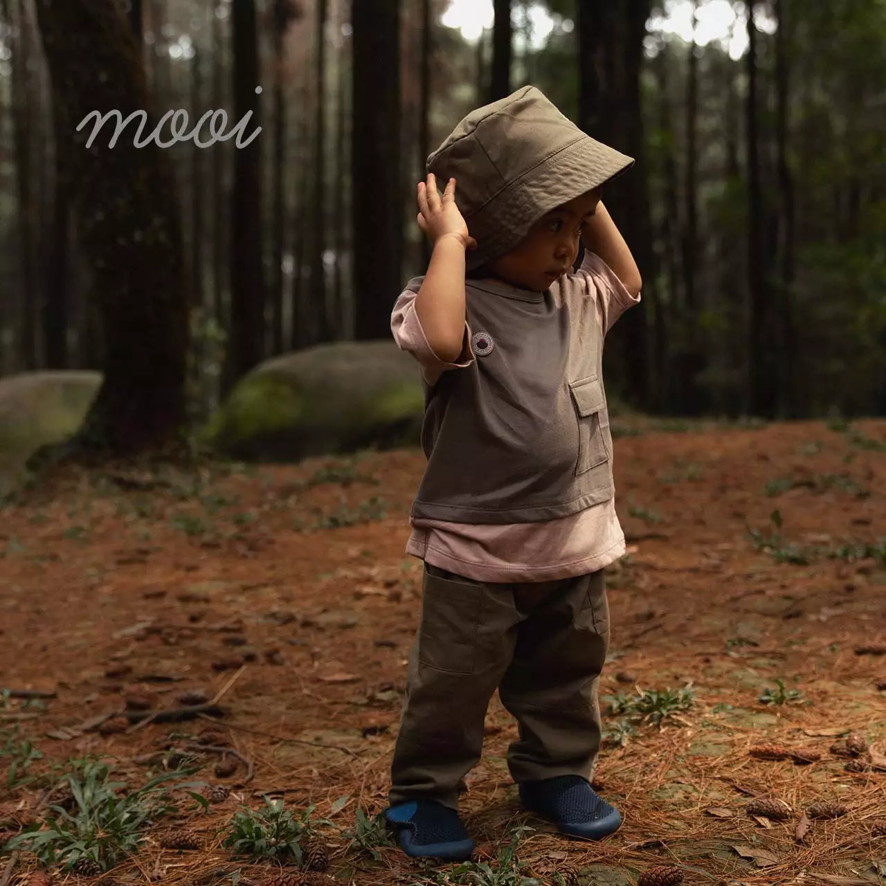 Mooi Celana Panjang Chinos Anak Yoji Pocket Pants - Navy