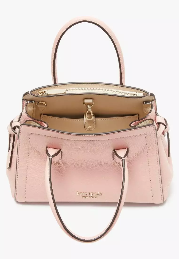 Kate Spade Knott Medium Saddle Bag Crossbody Coral Gable Pink