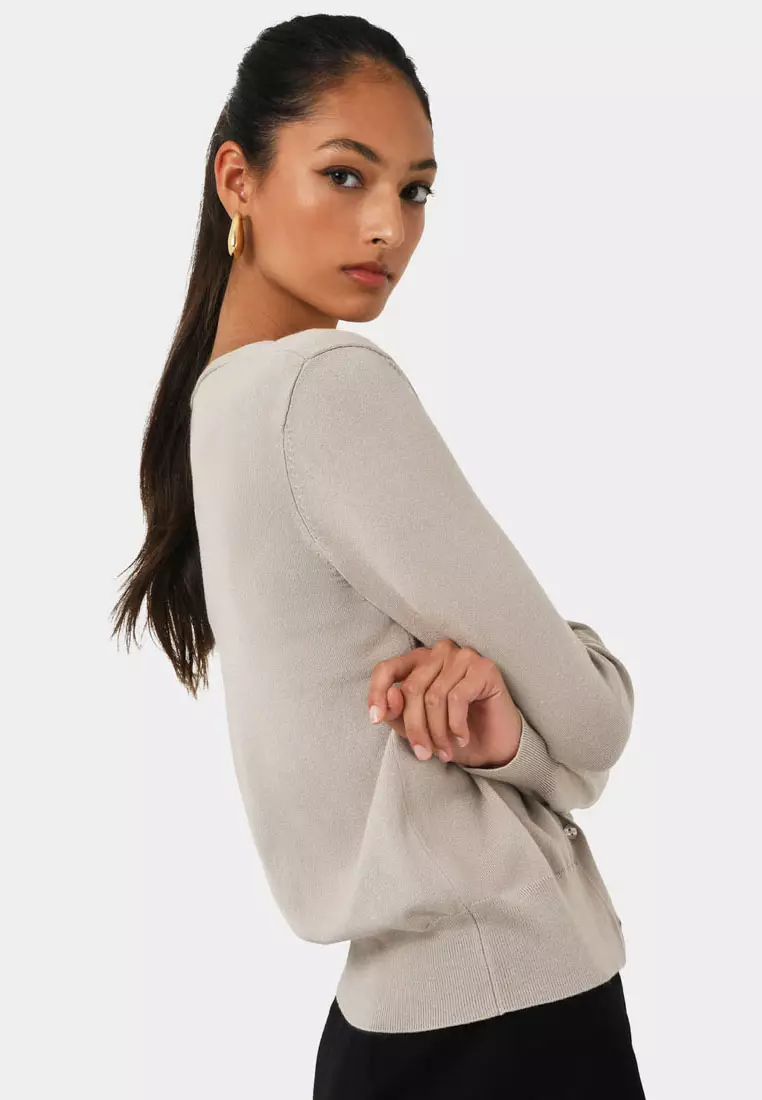 Nicolette V-Neck Knit Cardigan