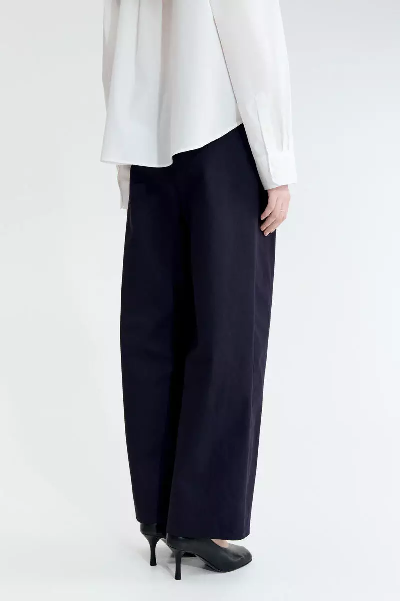 Tailored cotton trousers