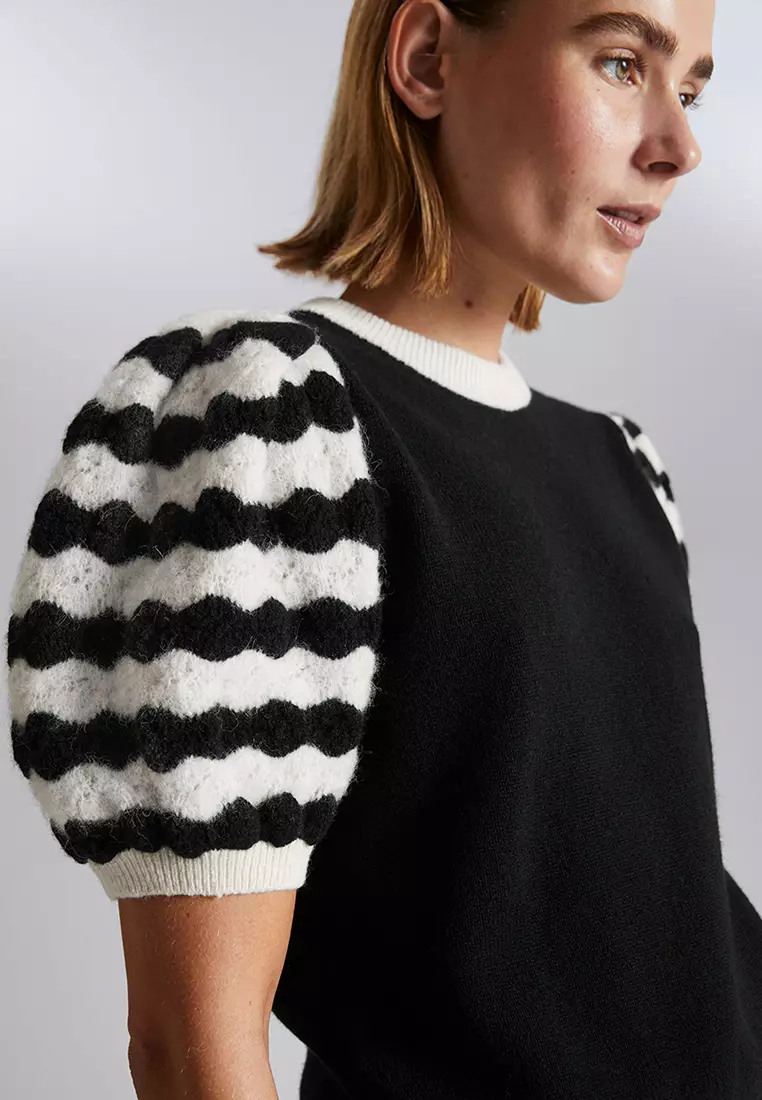 Puff sleeve sales black jumper