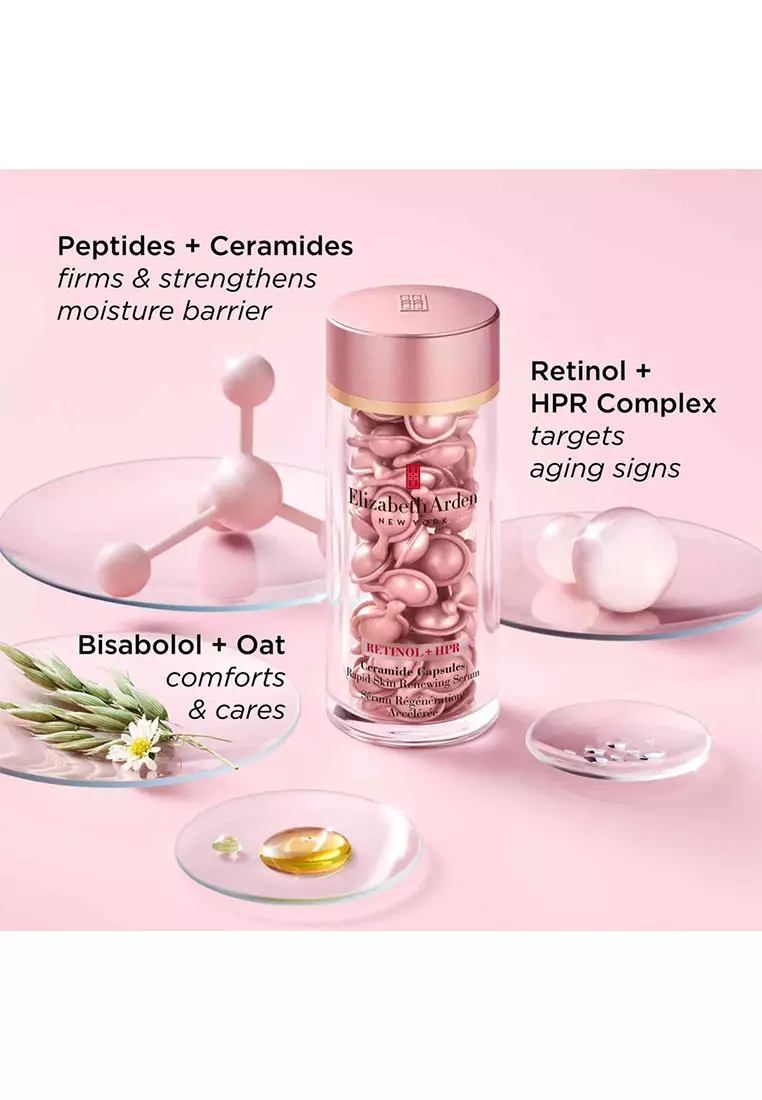 Elizabeth Arden Retinol + HPR Ceramide Capsules Rapid Skin Renewing Serum 60 Capsules