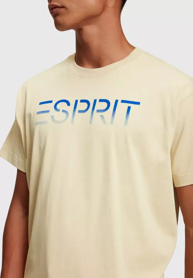 ESPRIT ESPRIT Flocked logo applique t-shirt 2024 | Buy ESPRIT Online |  ZALORA Hong Kong