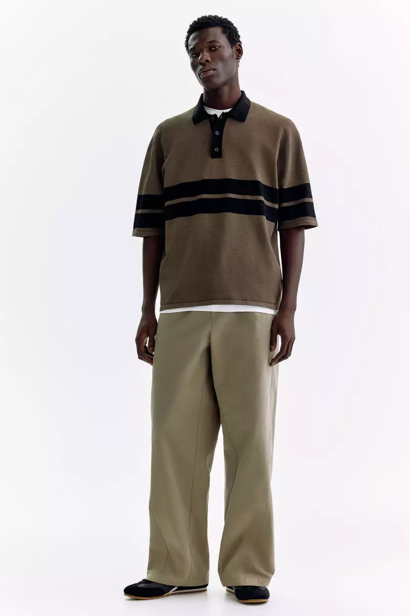 Loose Fit Knitted polo shirt