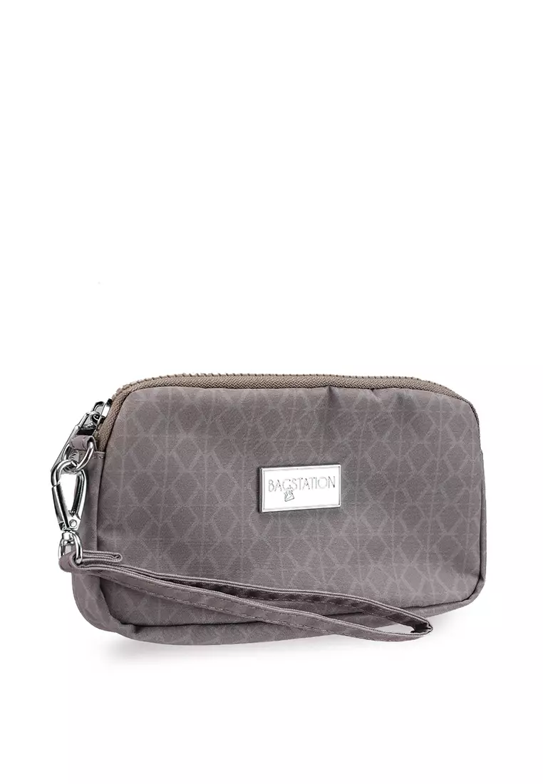 Printed Nylon Wristlet Pouch