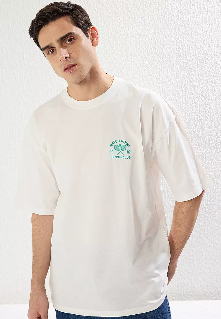 Buy Trendyol Printed Oversized T-Shirt Online ZALORA Malaysia