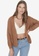 Trendyol brown Relaxed Fit Cardigan BB9B3AAC9D5B5AGS_1