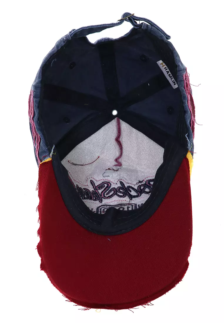 Drsh Rock Shark Topi Baseball Cap Pria & Wanita Snapback Resizable Strap Material Cotton ORIGINAL - Red