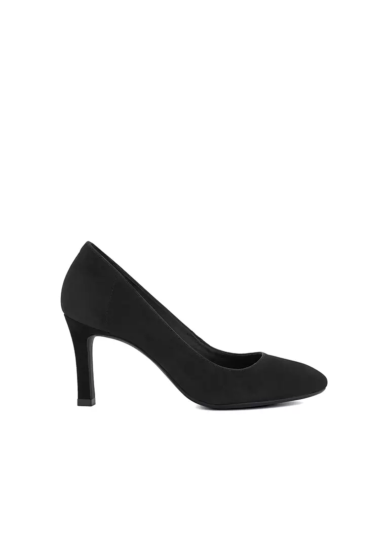 Dune black suede court shoes hot sale