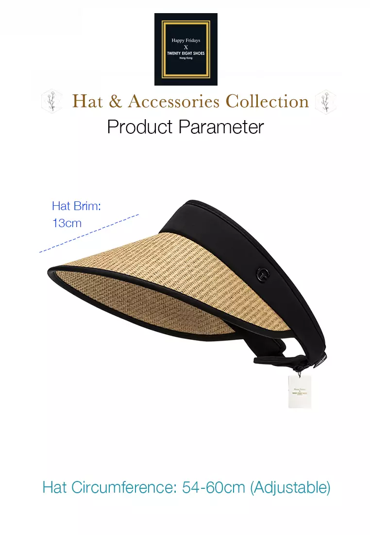 Foldable Natural Straw Sun Hat JW MC-22H029