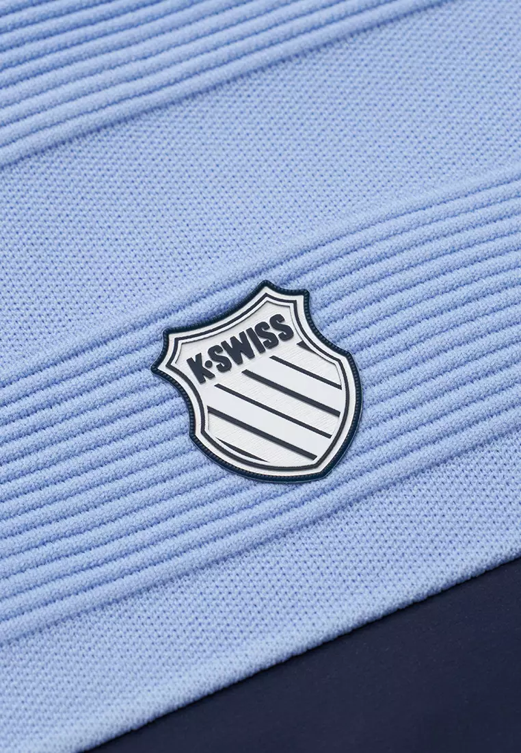 MEN'S LOGO COLOR BLOCK KNIT PATCHWORK JACKET