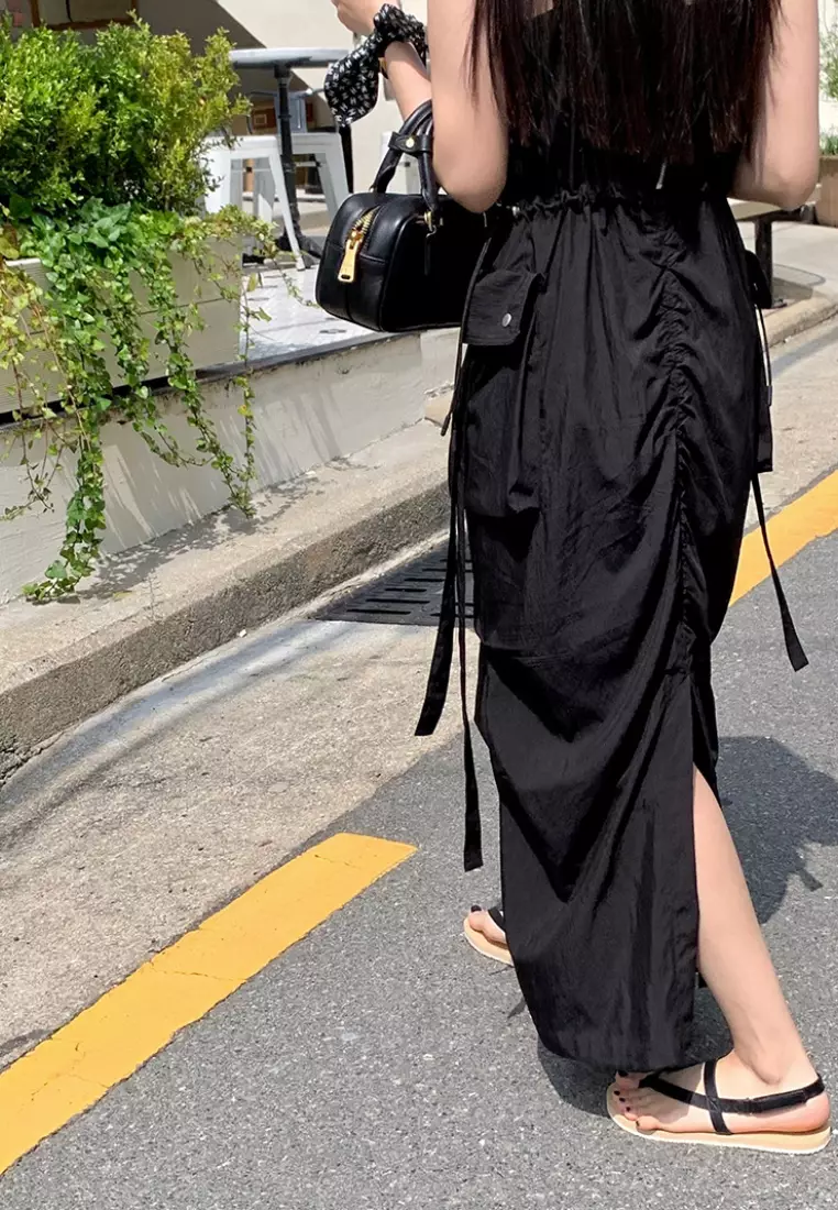 Japanese style simple suspender dress K061401BK