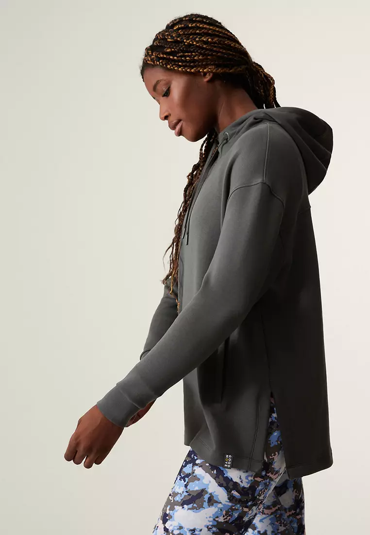 Hooded Relaxed Long Sleeve Yoga Hoodie