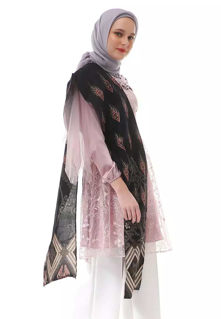 Monaliza Tunik Batik Atasan Wanita Couple Series Regular Fit - Rose Gold