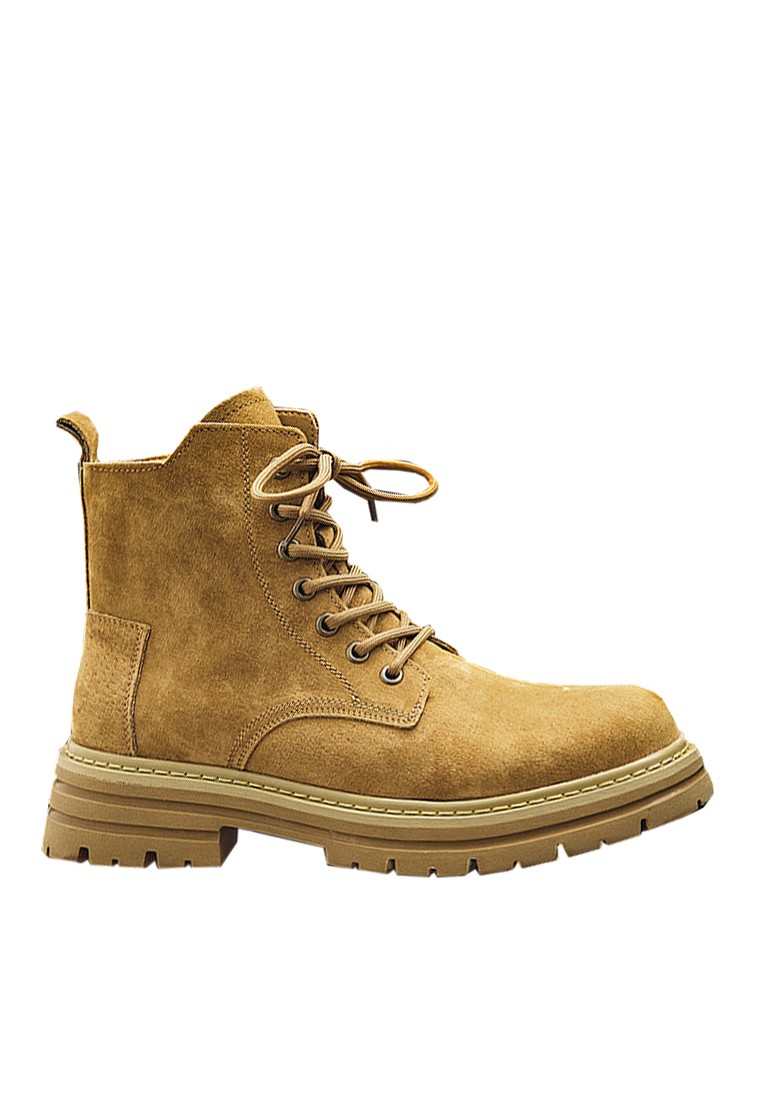 VANSA Vintage Pig Suede Cargo Martin Boots VSM-B-1002