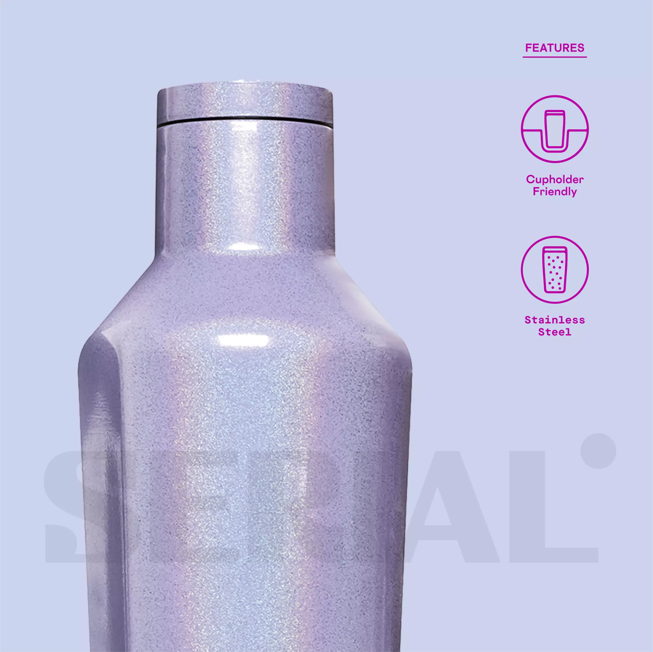 CORKCICLE® Canteen 16oz - Unicorn Magic Sparkle Pixie Dust