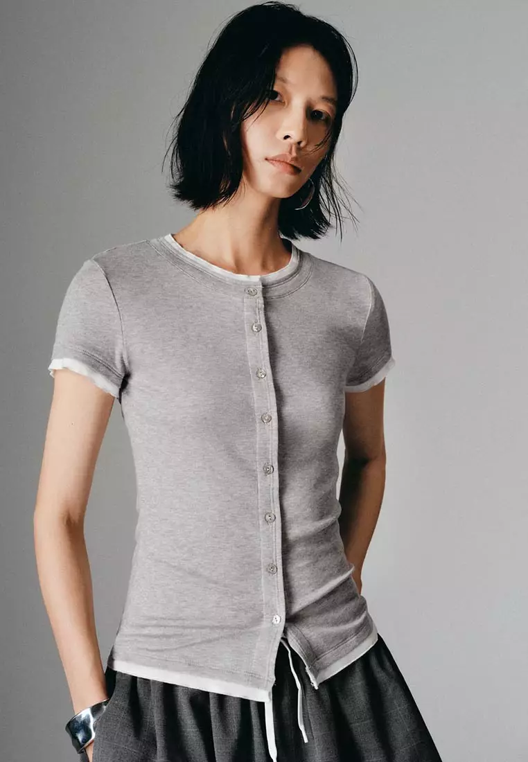 Short Sleeve 2 In 1 Shirts