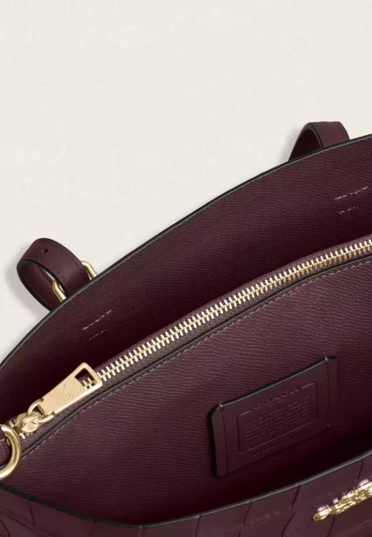 Coach Mollie Tote Bag 25 Merlot