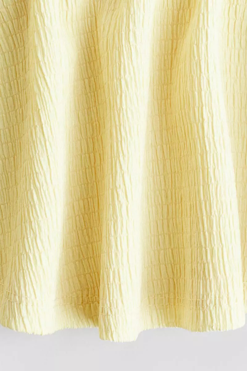 Crinkled jersey skirt