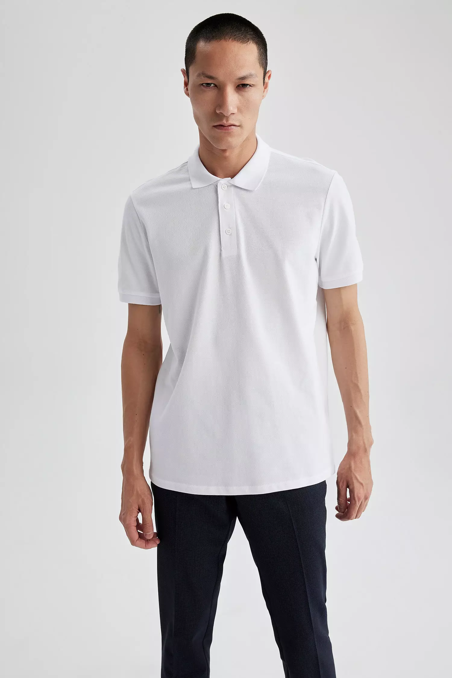 White polo sale short sleeve