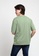 FOREST green Forest Premium Weight Cotton Linen Knitted Boxy Cut Crew Neck Tee T Shirt Men - 621217-47MintGreen B840AAAE8FA2ABGS_3