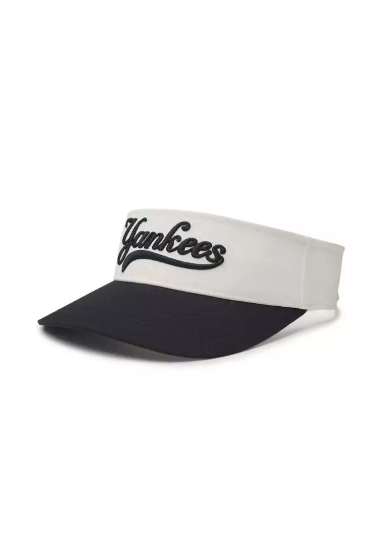 VARSITY BASIC CURSIVE COLOR BLOCK SUN CAP NEW YORK YANKEES