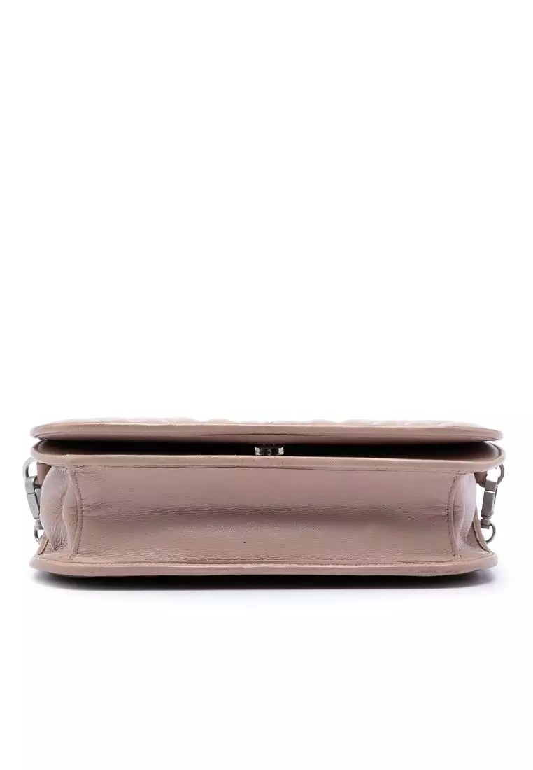 Pre-Loved Prada Mini Soft Calf Impunture Diagramme Crossbody
