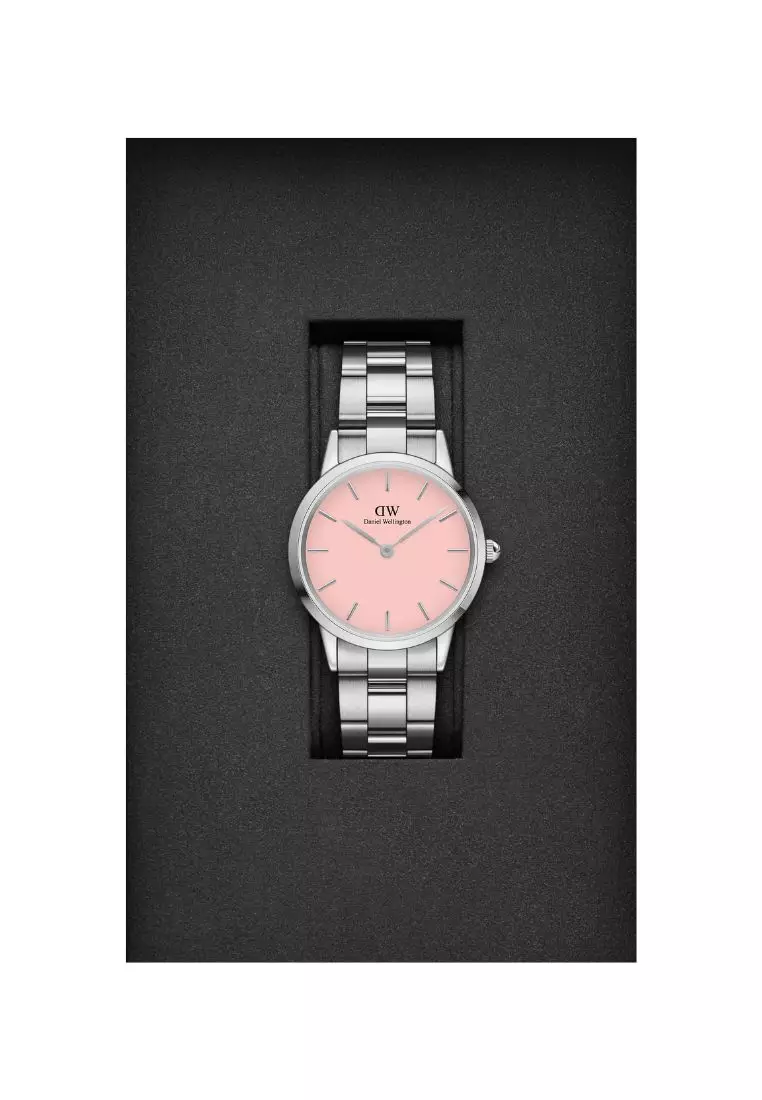 Daniel Wellington Iconic Link Blush 32mm Watch Pastel Pink dial