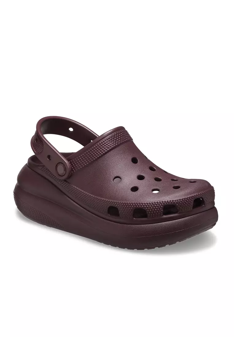 Discount on Crocs  shoes - SKU: Classic Crush Clog in Dark Cherry