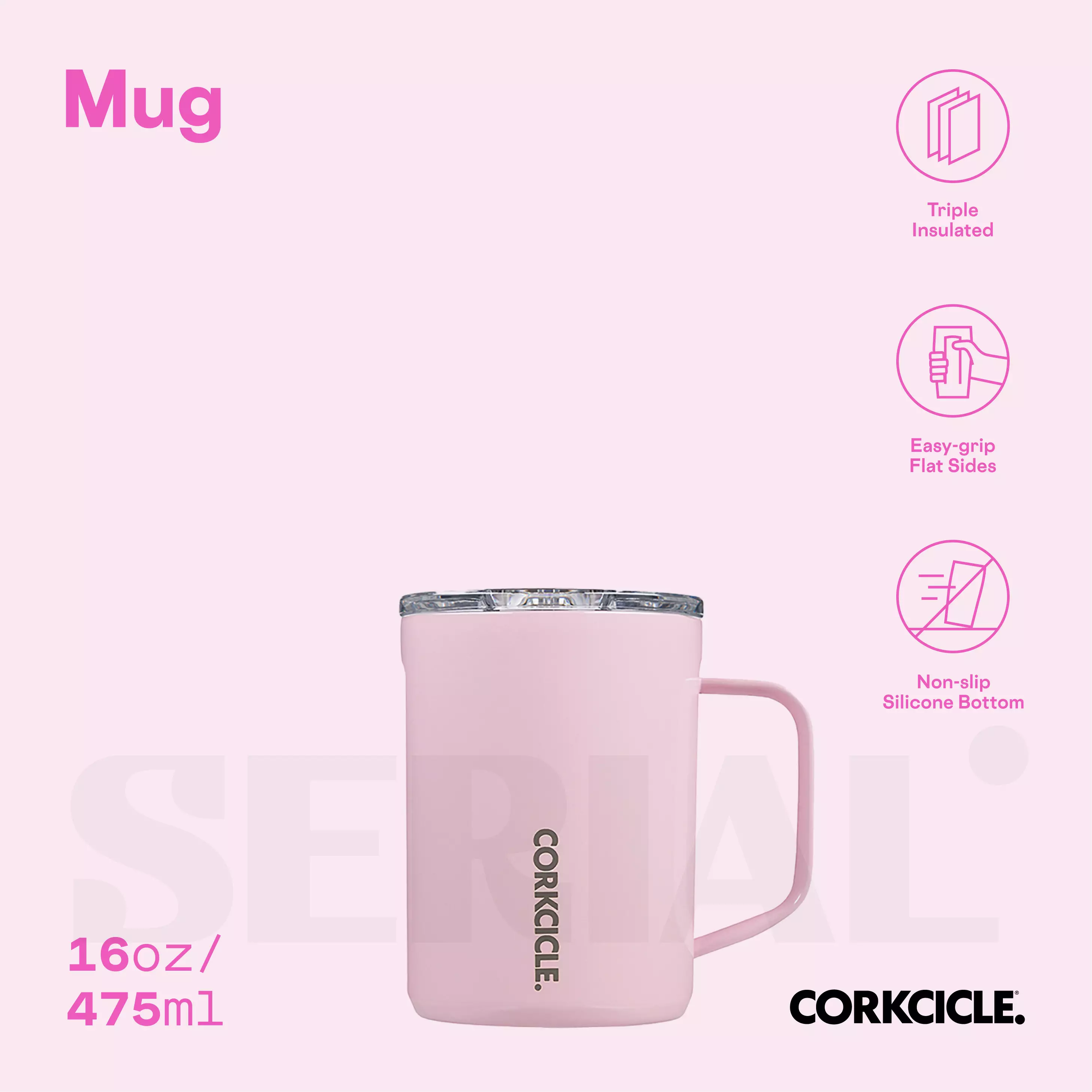 Mug 16oz - Classic Rose Quartz
