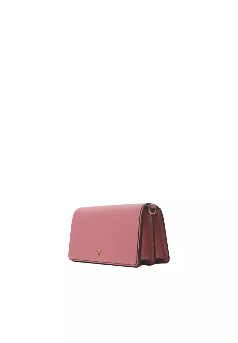 Tory Burch Emerson Convertible Crossbody Bag In Pink Ginger 157620