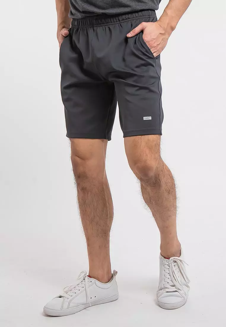 Forest Stretchable Casual Short Pants Men - Seluar Pendek Lelaki - 65724 - 03DkGrey