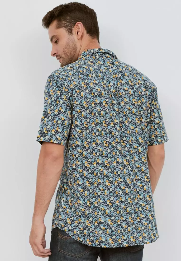 Used 1968 - Critters Kemeja Pria Lengan Pendek Motif Printing