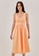 Love, Bonito orange Jemma Padded Sash Dress 0DF22AAF976A57GS_2