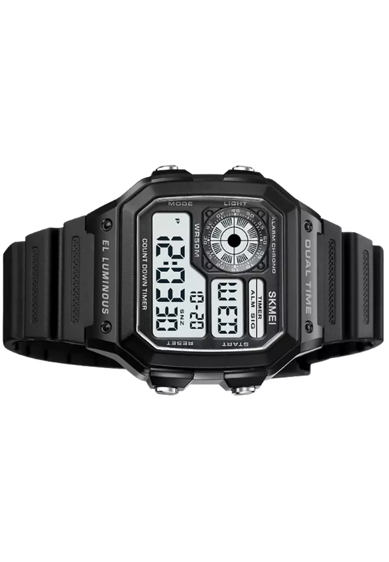 Jam Tangan Pria Digital Waterproof Many Function Strap Tali Material Silicone IR16 ORIGINAL