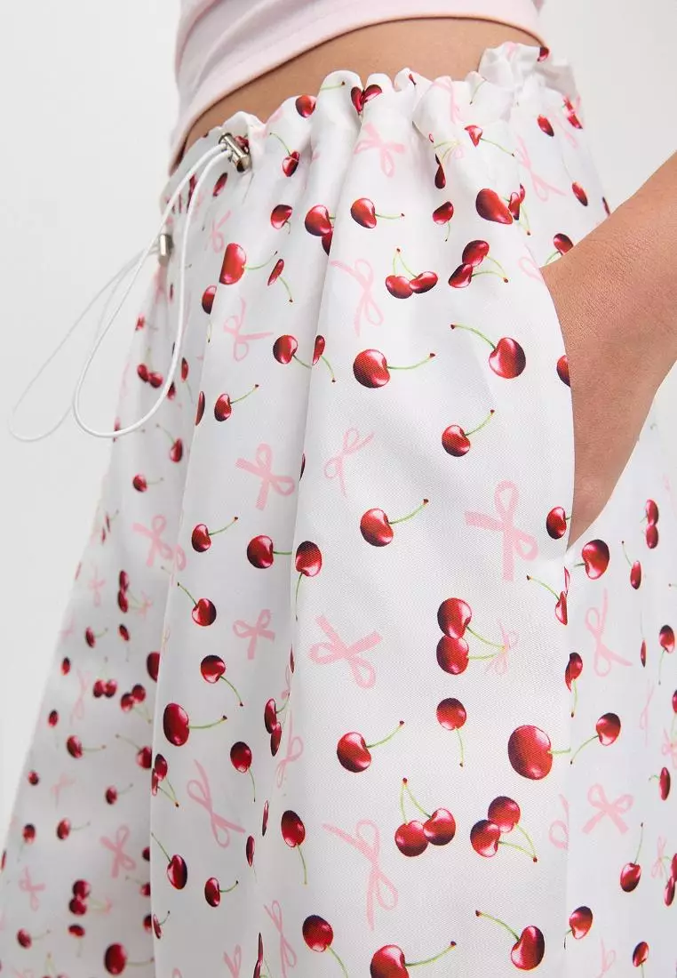 Drawstring Wide-Leg Pants