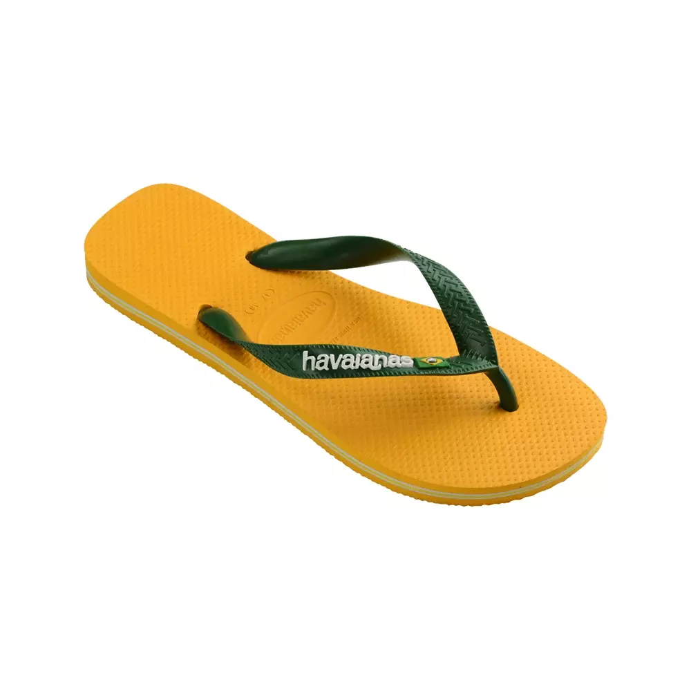 Havaianas 1740 Brasil Logo - Pop Yellow - Sandal Anak