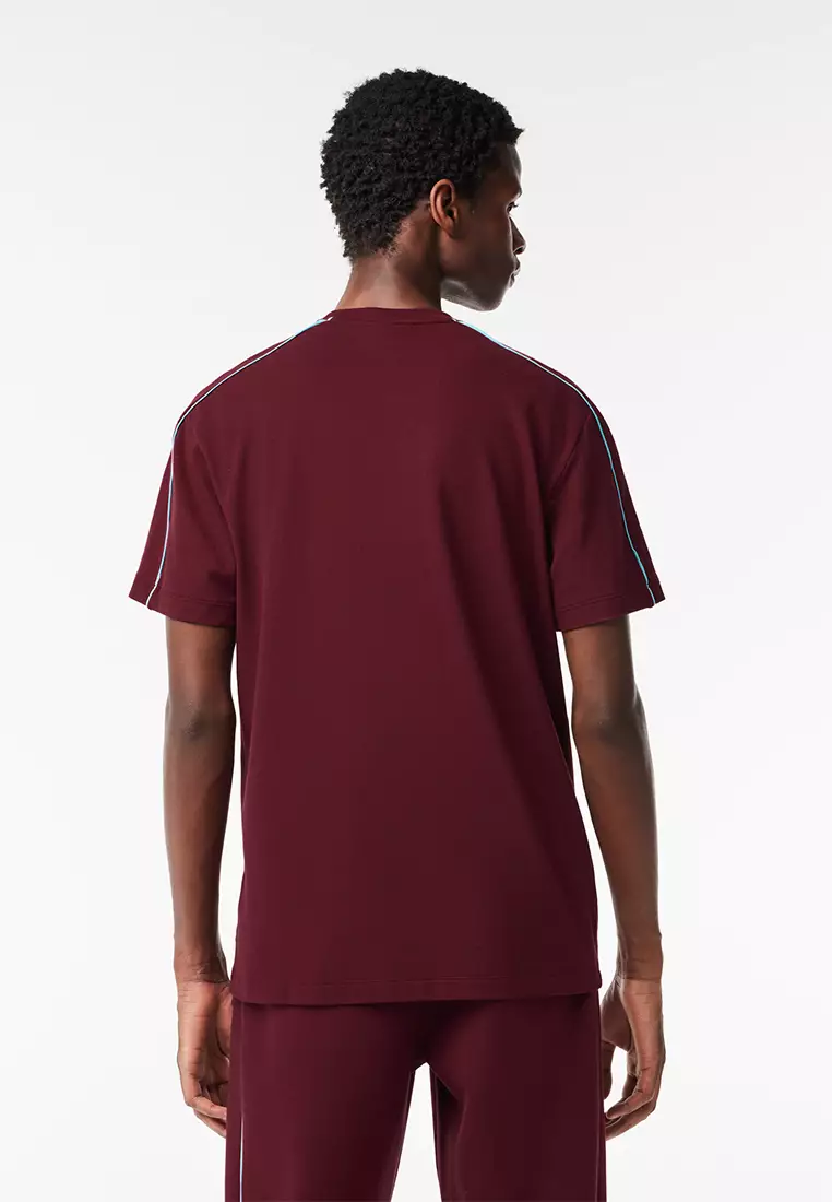 Lacoste burgundy t clearance shirt