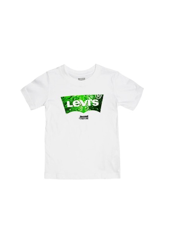 Levi's white Levi's Batwing Logo Tee (Little Kids) 10597KA92A01EFGS_1