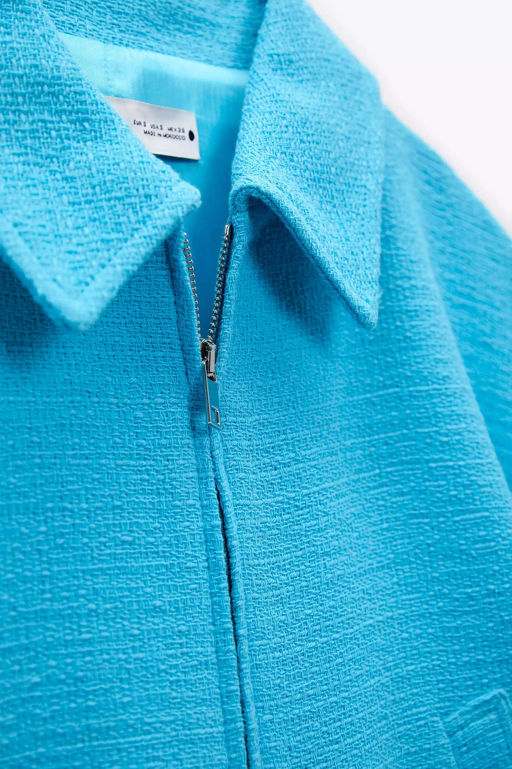 Zara fleece textured jacket cheap