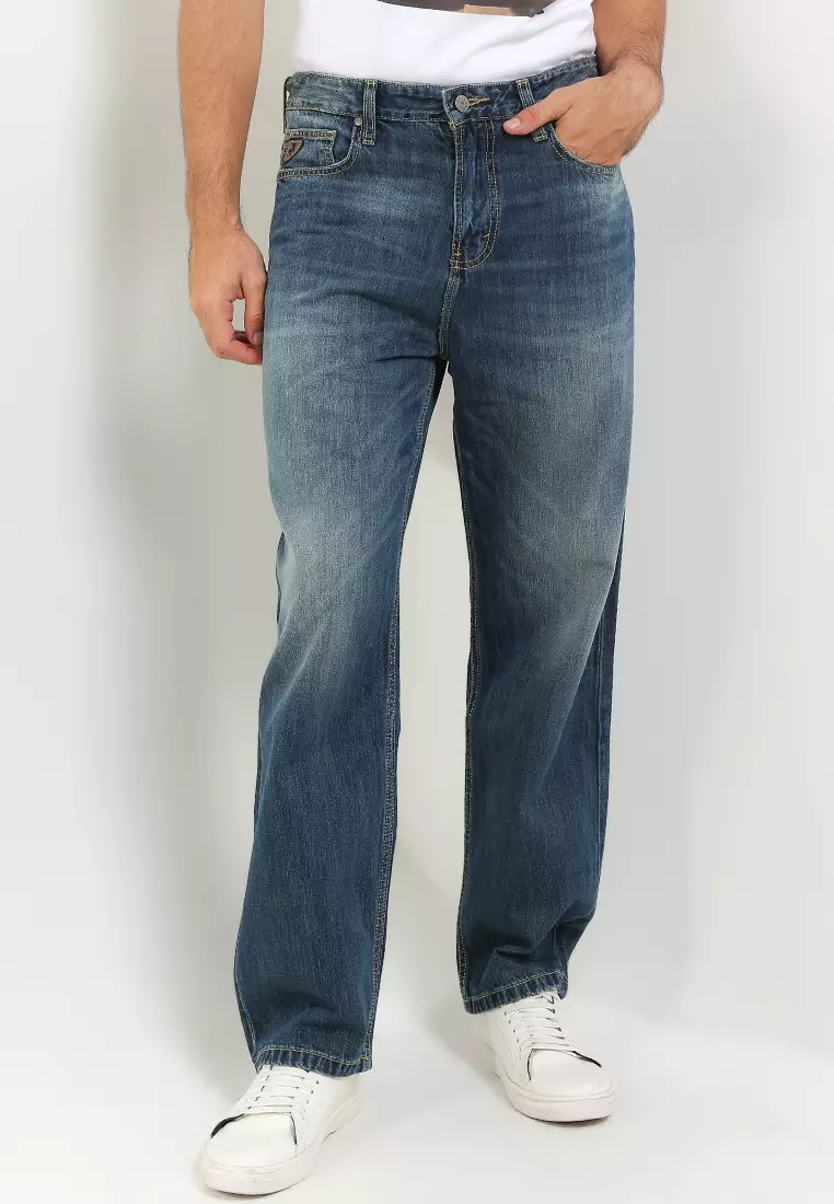 Fashion Relaxed Fit Denim Pants CRF115F