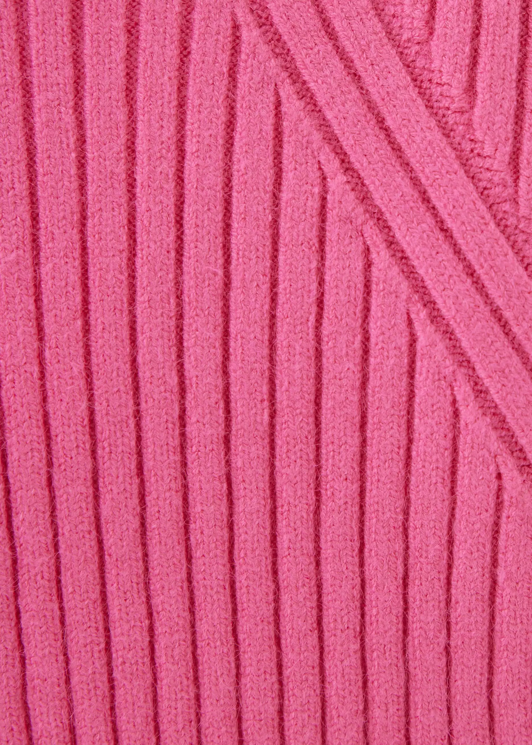 Atasan Wanita - Knit Turtleneck Crop Tank Top