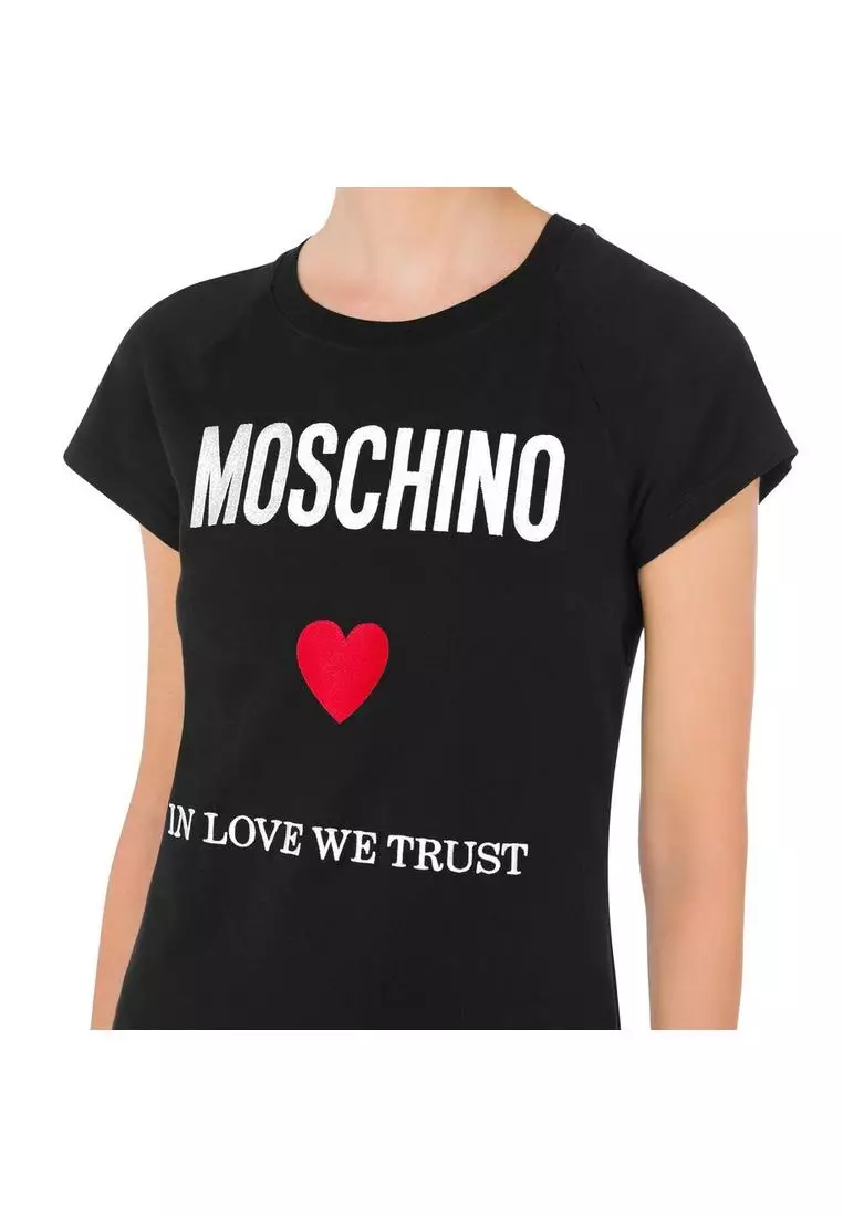 Tシャツ・カットソー MOSCHINO COUTURE Woman T-Shirt Black 07030541 2555 Moschino - Black Moschino Couture Unisex T-Shirt