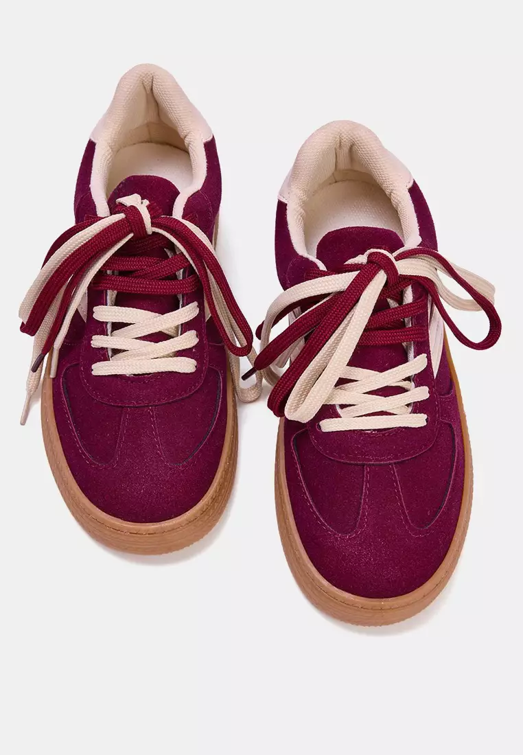 Retro Double Lace-Up Sneakers