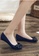 Halo blue Bow Waterproof Jelly Flats Shoes 5206ESH5FE0DB6GS_4