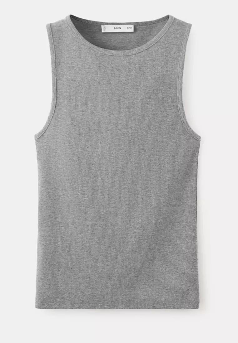 Ribbed Cotton-Blend Top