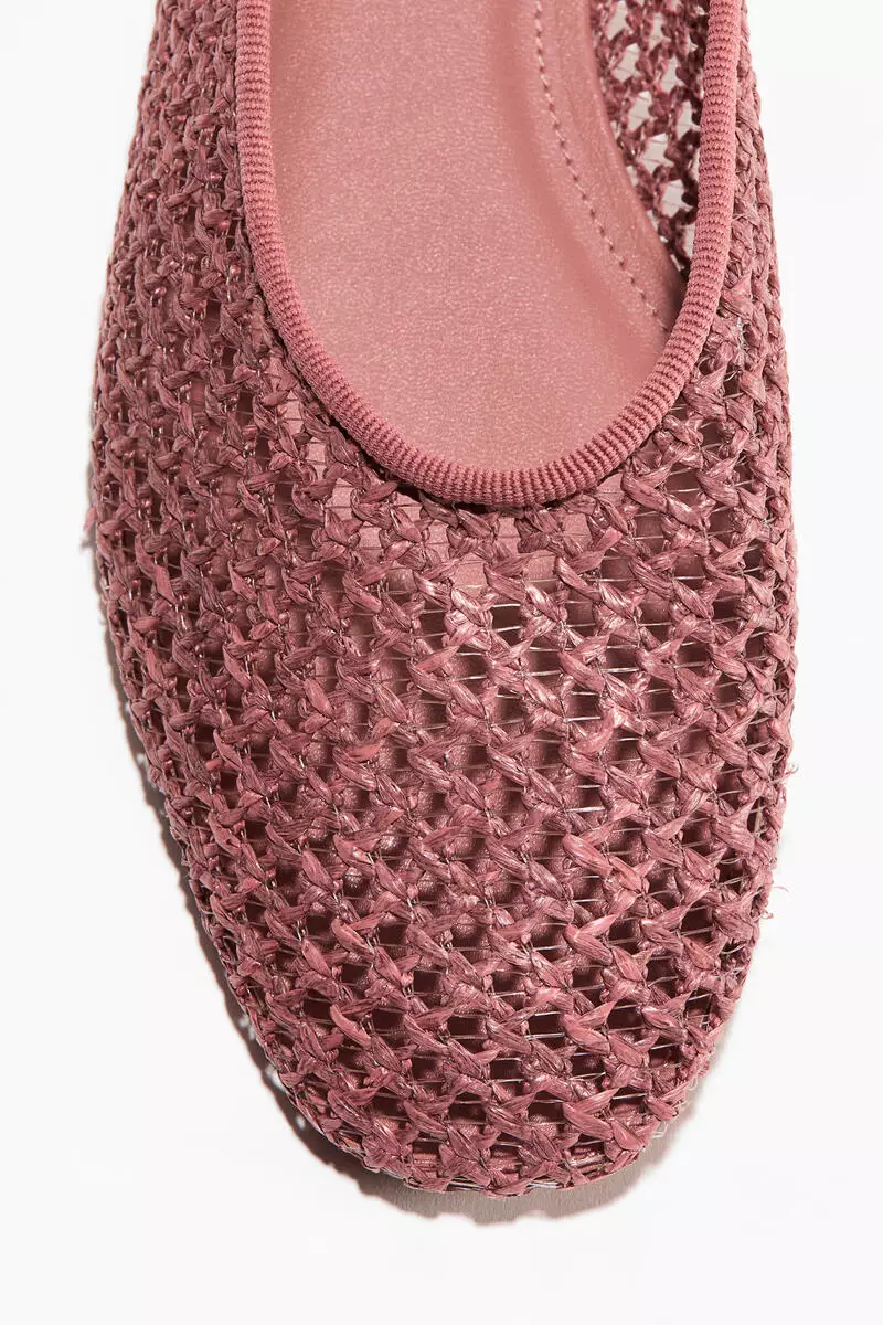 Braided ballet flats