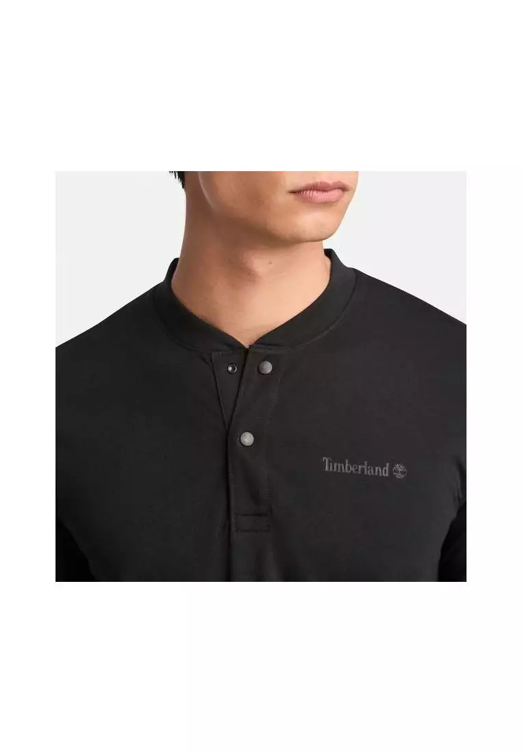 Quick-Dry Short Sleeve Polo Black for Mens
