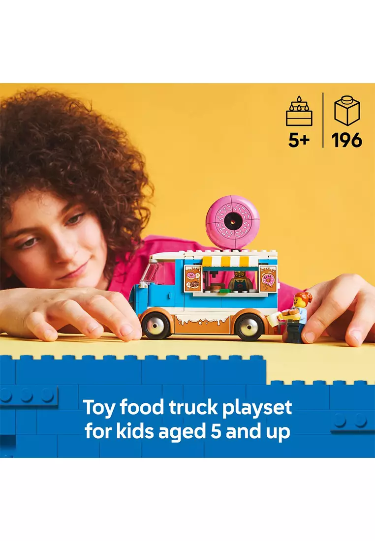 City 60452 Donut Truck, Age 5+, Building Blocks, 2025 (196pcs)