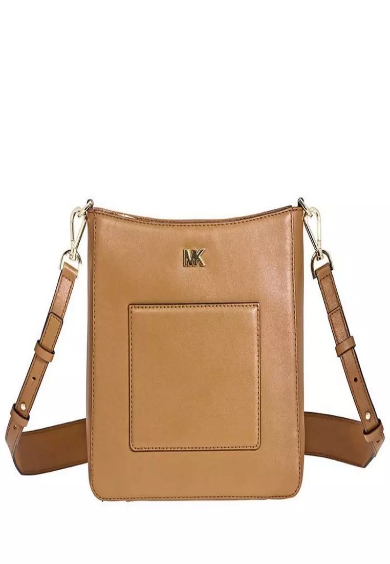 Michael Kors Gloria Leather Messenger Bag Acorn 30F8GG0M2L 203